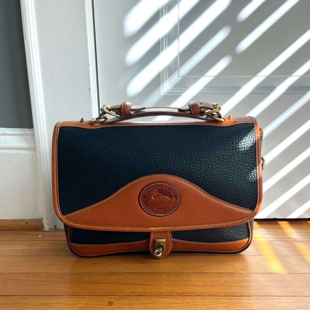 Vintage Dooney & Bourke All-Weather Leather Carrier Bag